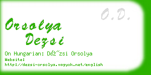 orsolya dezsi business card
